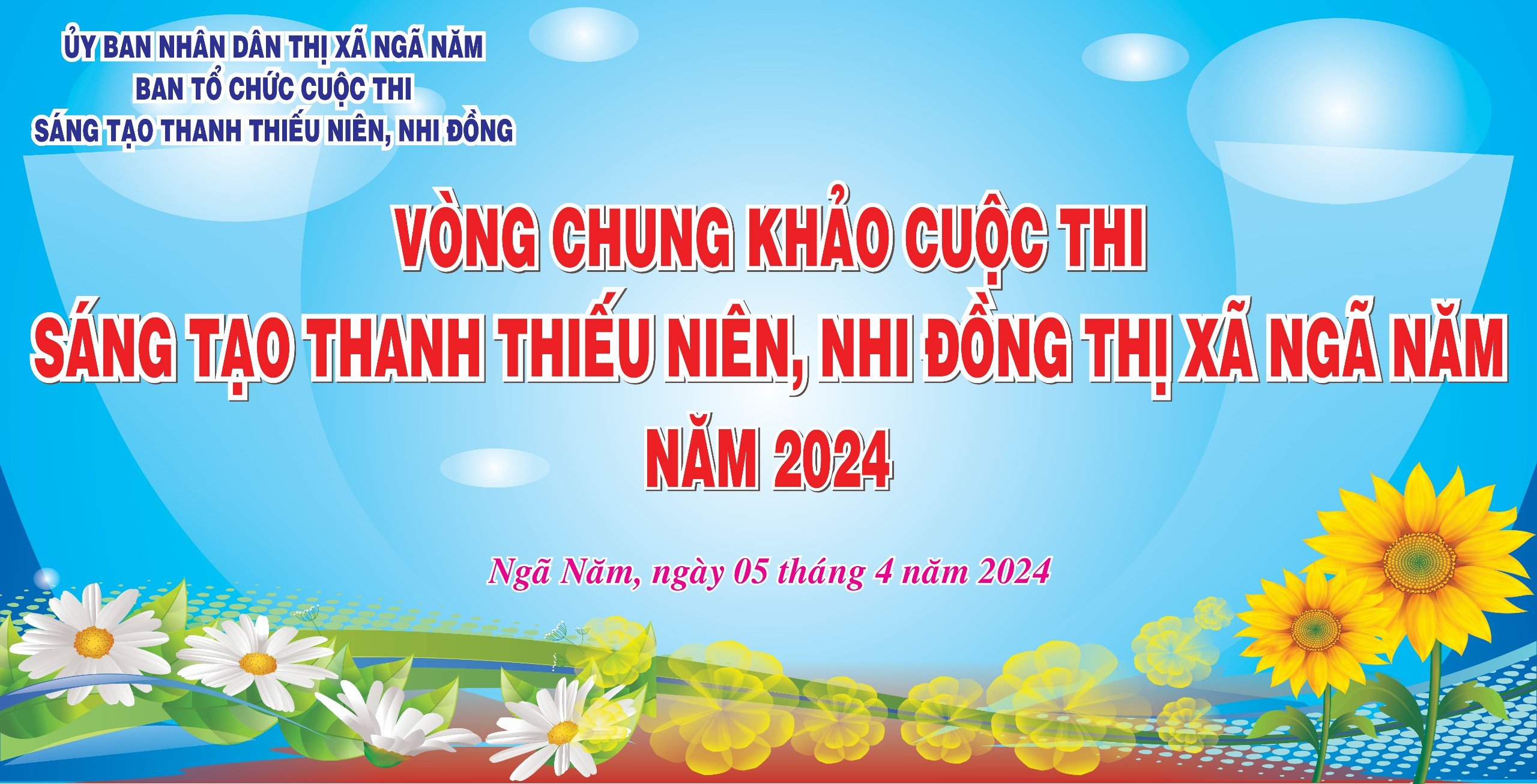 VÒNG CHUNG KHẢO CUỘC THI SÁNG TẠO THANH THIẾU NIÊN, NHI ĐỒNG THỊ XÃ NGÃ NĂM, NĂM 2024